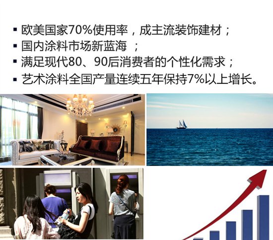美涂士藝術(shù)涂料加盟：廣闊“錢景”，大有可為!