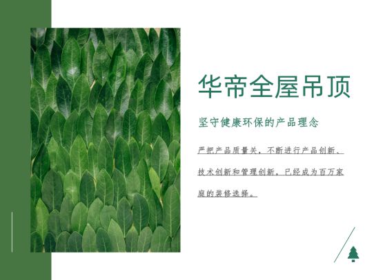 品牌產(chǎn)品|華帝全屋吊頂環(huán)保不將就，打造精致綠色家裝