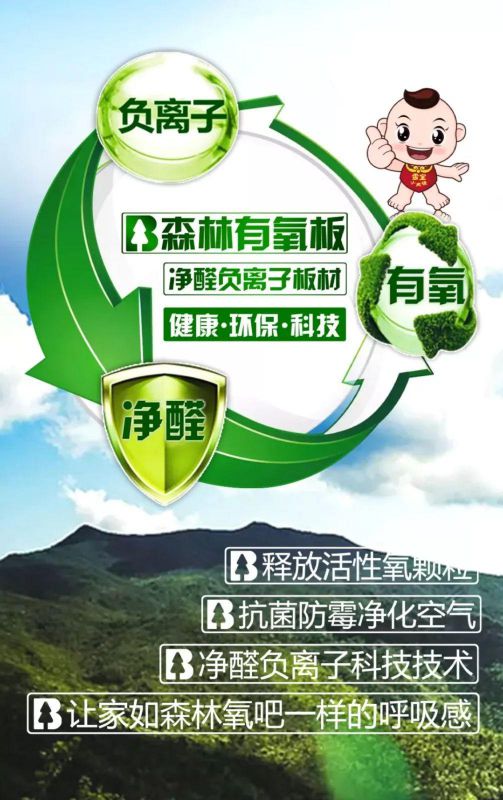 品牌產(chǎn)品|雪寶森林有氧板，有效釋放負(fù)氧離子長(zhǎng)達(dá)15年