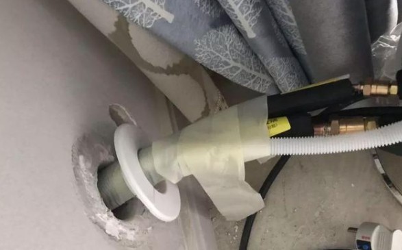 空調掛機排水管與空調眼一樣高，可以嗎？