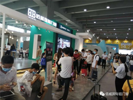 佰威國際門窗驚艷亮相廣州建博會，獲得無數(shù)點贊